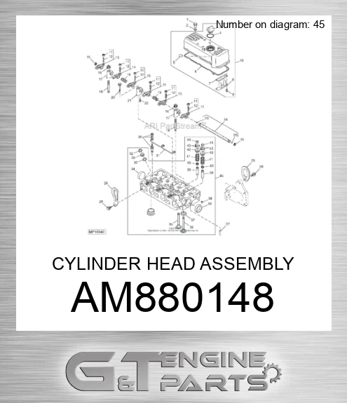AM880148 CYLINDER HEAD ASSEMBLY