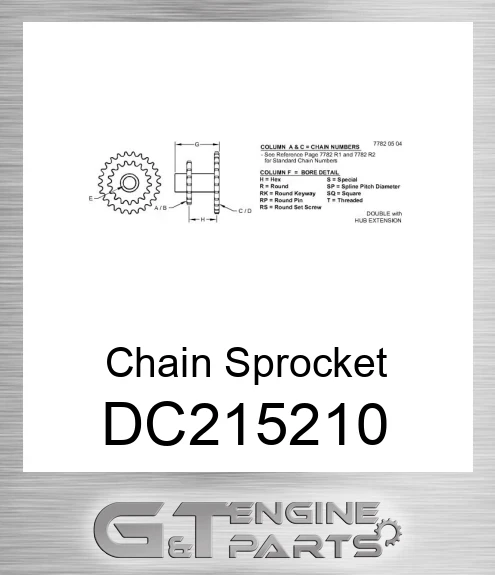 DC215210 Chain Sprocket