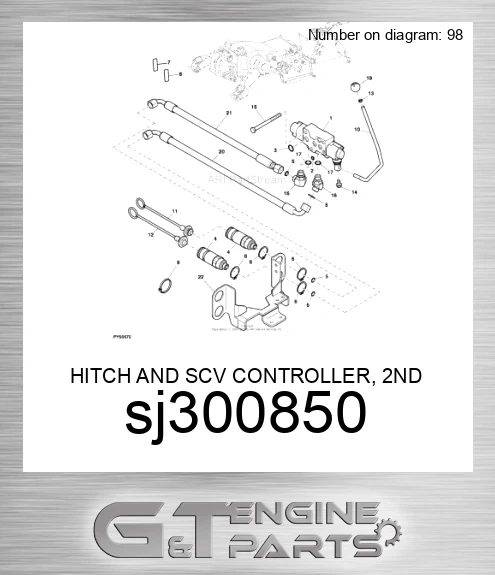 SJ300850 HITCH AND SCV CONTROLLER, 2ND SCV K