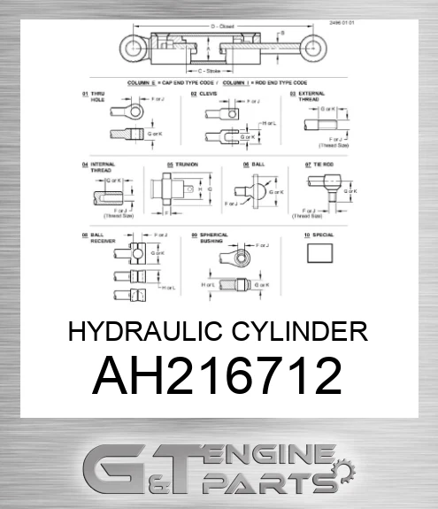 AH216712 HYDRAULIC CYLINDER