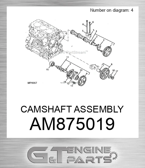 AM875019 CAMSHAFT ASSEMBLY