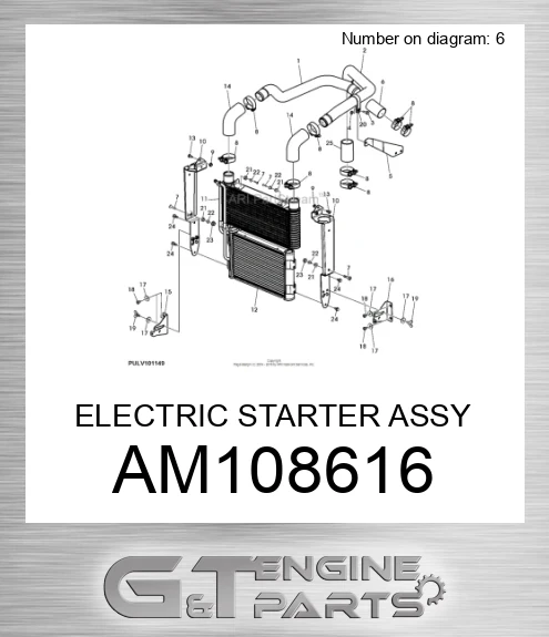 AM108616 ELECTRIC STARTER ASSY