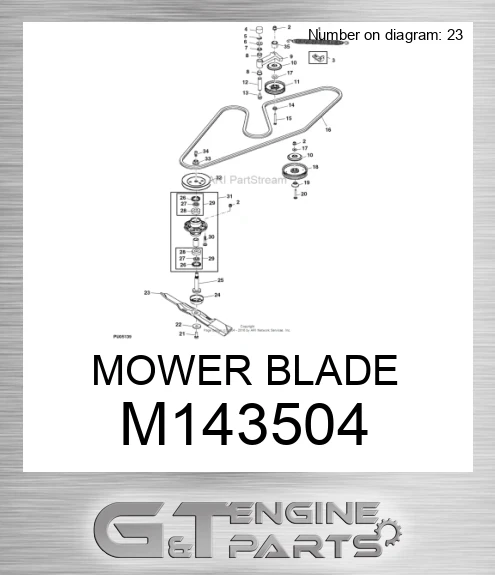 M143504 Mower Blade
