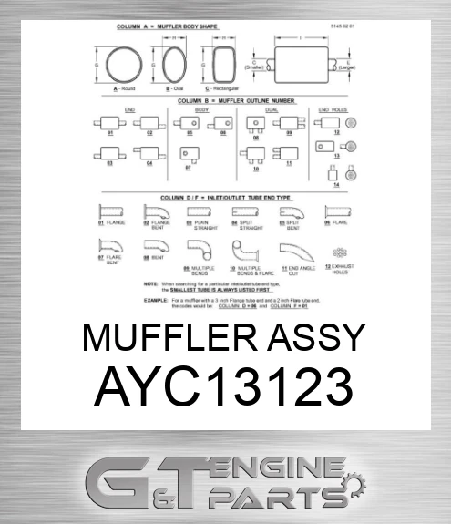 AYC13123 MUFFLER ASSY