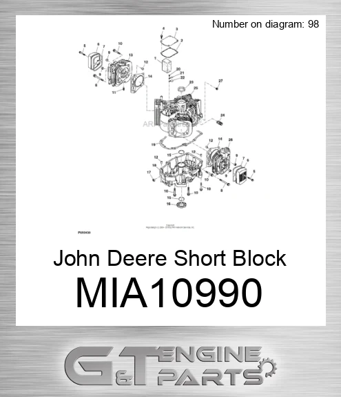 MIA10990 Short Block Assembly