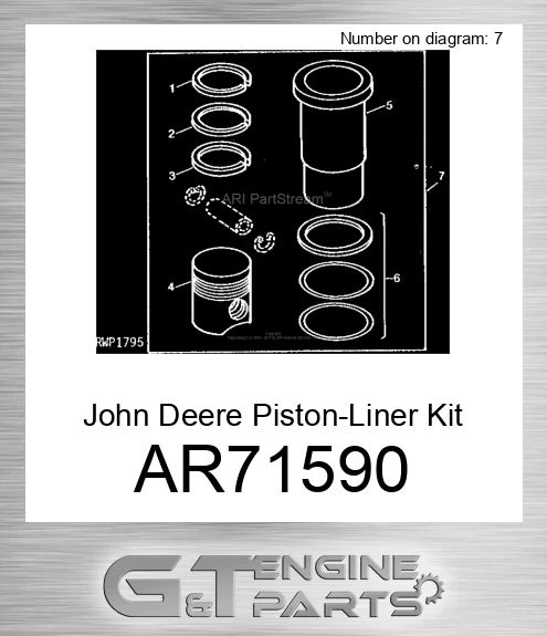 AR71590 Piston-Liner Kit