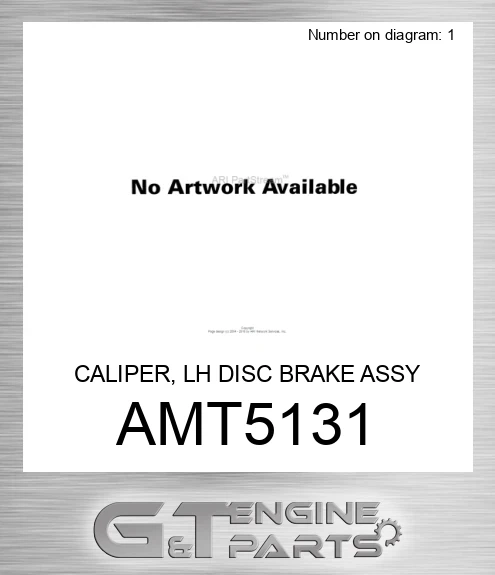 AMT5131 CALIPER, LH DISC BRAKE ASSY