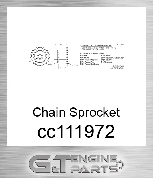 CC111972 Chain Sprocket