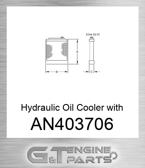 AN403706 Hydraulic Oil Cooler with Fuel Cooler