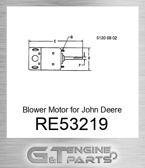 RE53219 Blower Motor for Tractor,