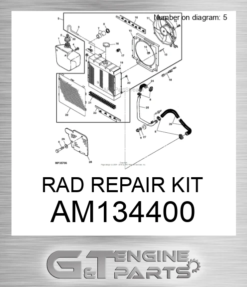 AM134400 RAD REPAIR KIT