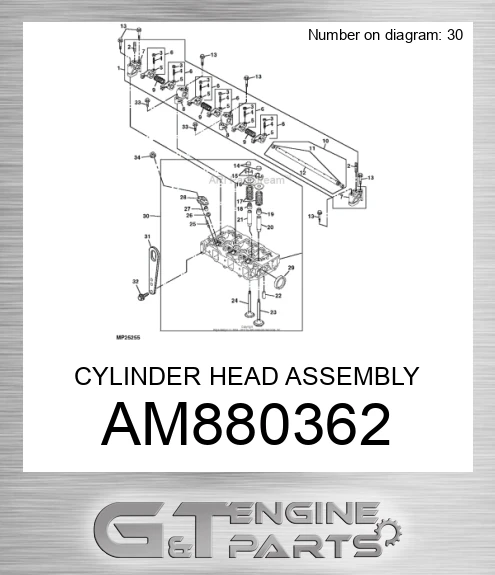 AM880362 CYLINDER HEAD ASSEMBLY