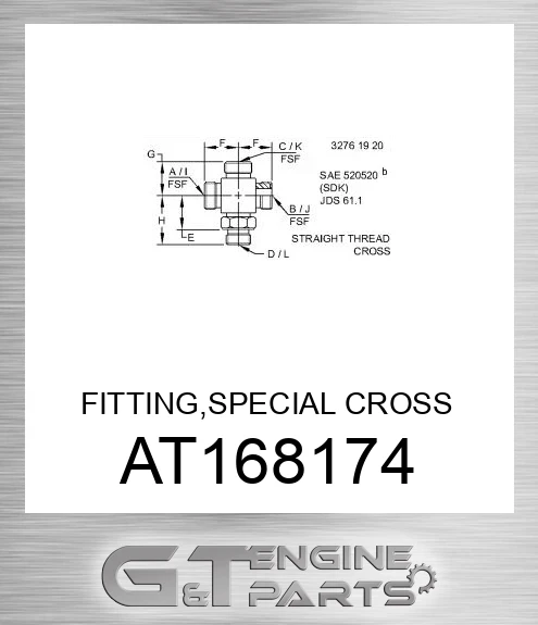 AT168174 FITTING,SPECIAL CROSS