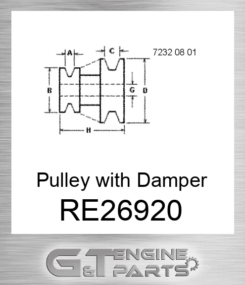 RE26920 Pulley with Damper