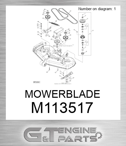 M113517 MOWERBLADE