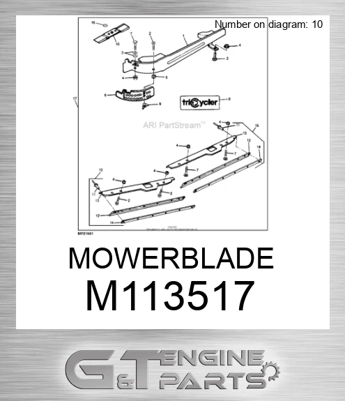 M113517 MOWERBLADE