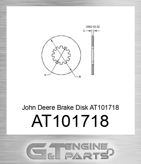 AT101718 Brake Disk