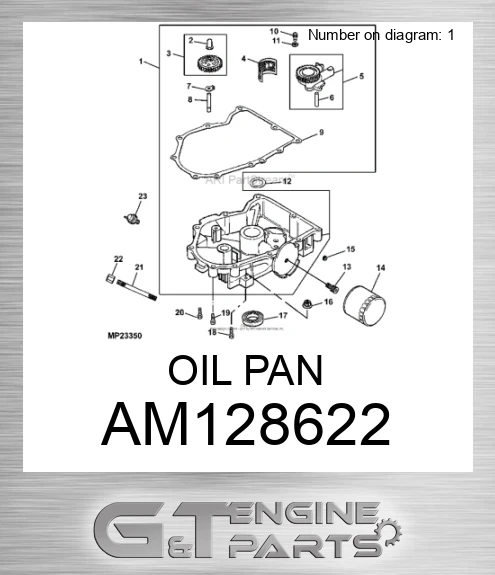 AM128622 OIL PAN