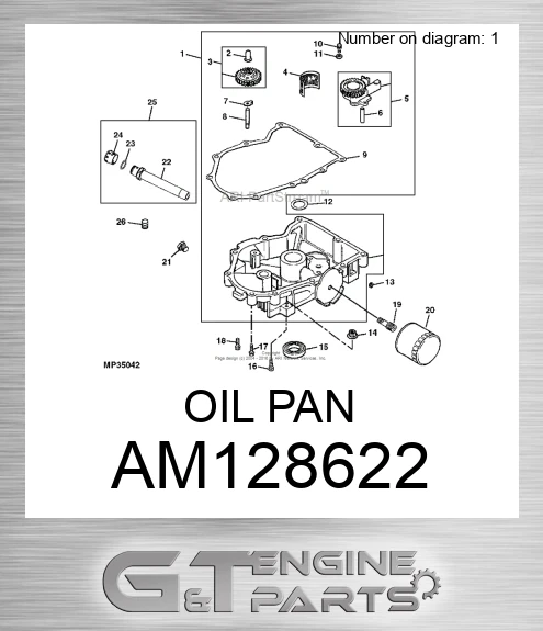 AM128622 OIL PAN