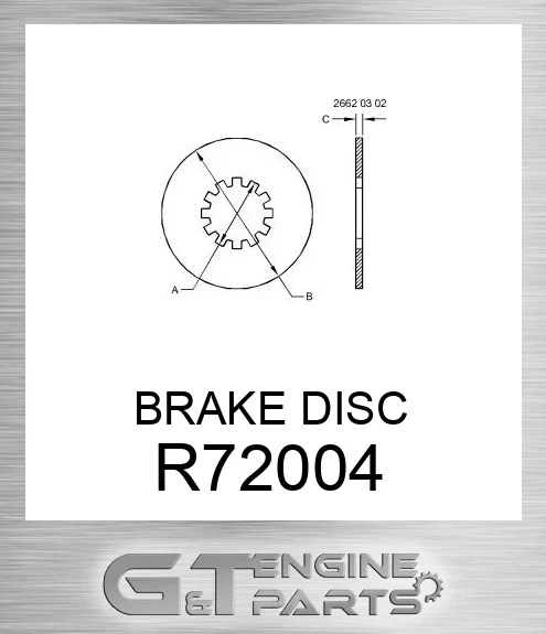 R72004 BRAKE DISC