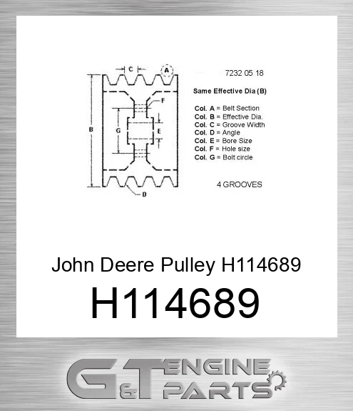H114689 Pulley