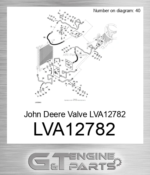 LVA12782 John Deere Valve LVA12782