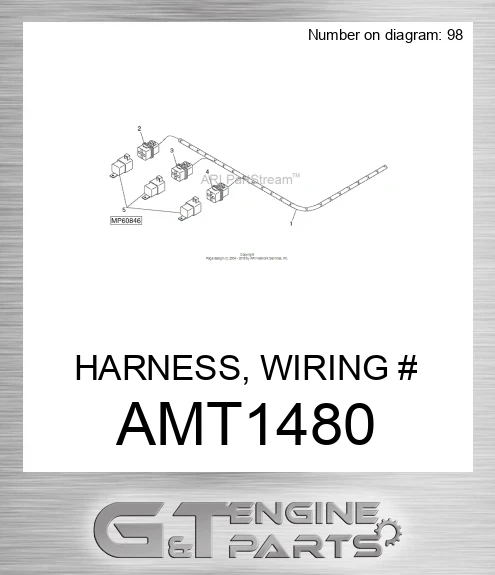 AMT1480 HARNESS, WIRING #