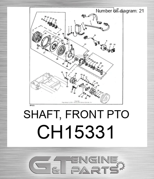 CH15331 SHAFT, FRONT PTO