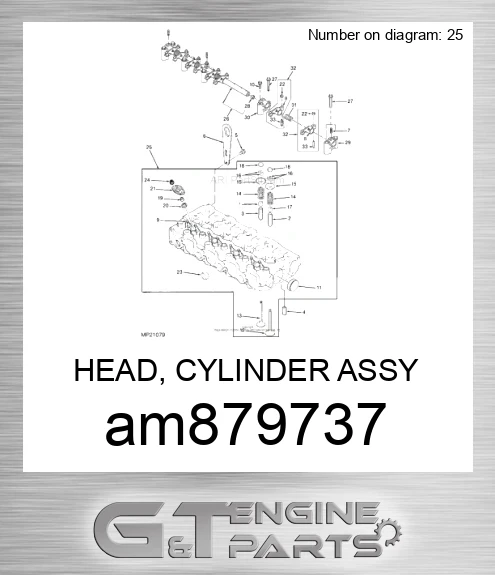 AM879737 HEAD, CYLINDER ASSY
