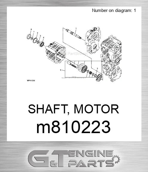 M810223 SHAFT, MOTOR