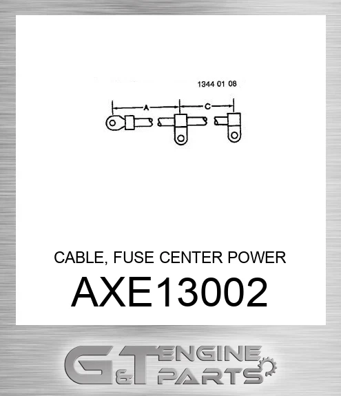 AXE13002 CABLE, FUSE CENTER POWER SUPPLY