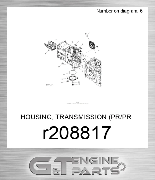 R208817 HOUSING, TRANSMISSION PR/PR H/L-Y