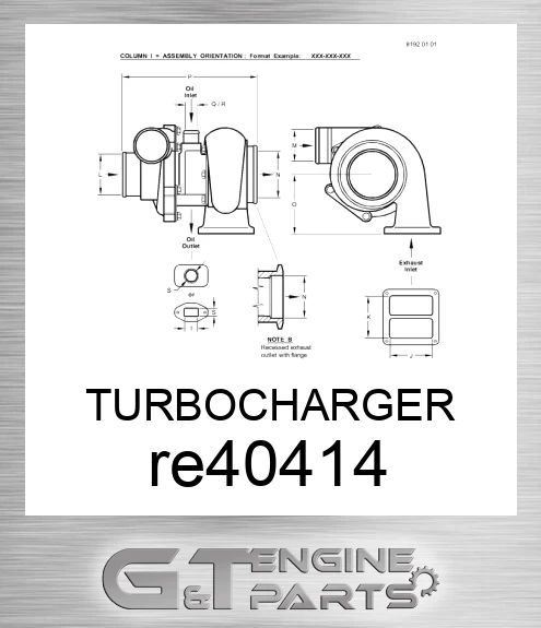 RE40414 TURBOCHARGER