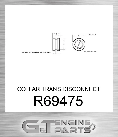 R69475 COLLAR,TRANS.DISCONNECT SHIFTER