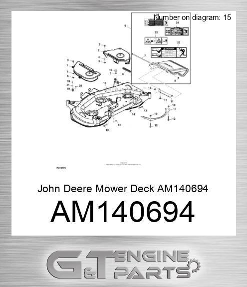 AM140694 Mower Deck