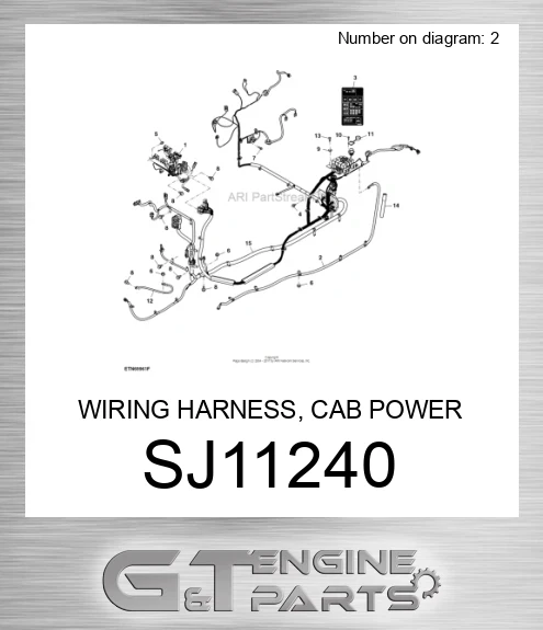 SJ11240 WIRING HARNESS, CAB POWER