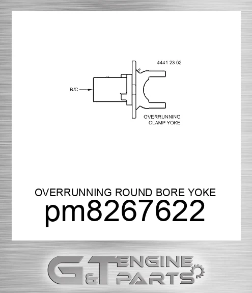 PM826-7622 OVERRUNNING ROUND BORE YOKE