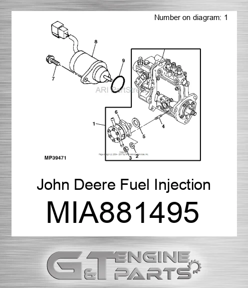 MIA881495 Fuel Injection Pump