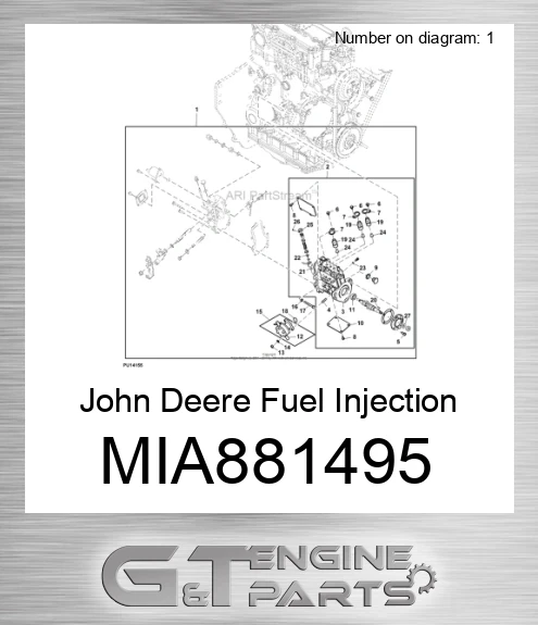 MIA881495 Fuel Injection Pump