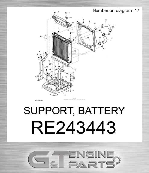RE243443 SUPPORT, BATTERY