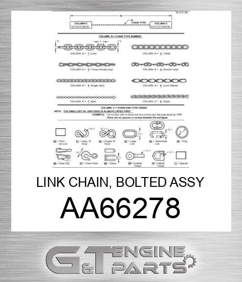 AA66278 LINK CHAIN, BOLTED ASSY