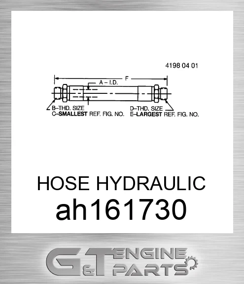 AH161730 HOSE HYDRAULIC