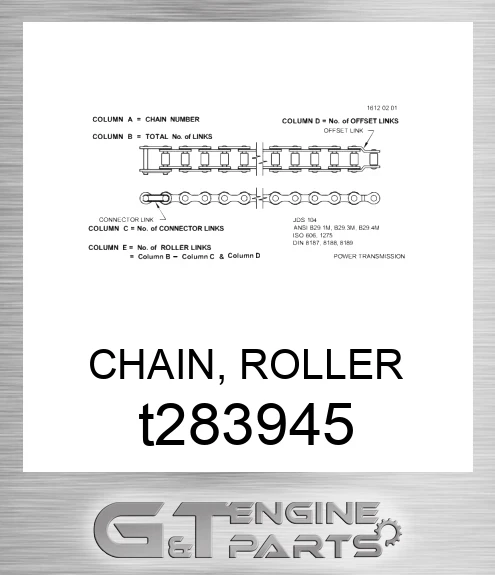 T283945 CHAIN, ROLLER