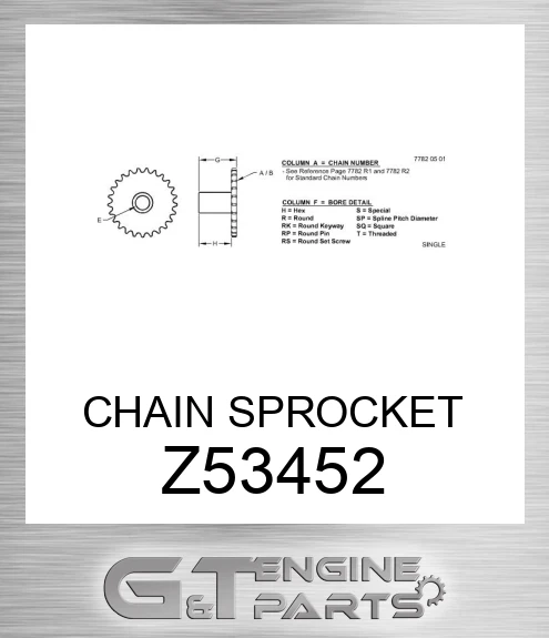 Z53452 CHAIN SPROCKET