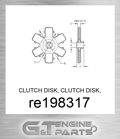 RE198317 CLUTCH DISK, CLUTCH DISK, TRACTION