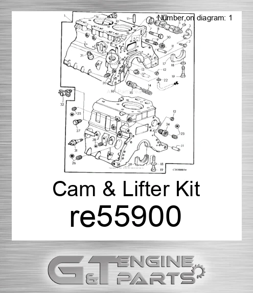 RE55900 Cam & Lifter Kit