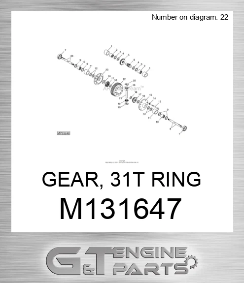M131647 GEAR, 31T RING