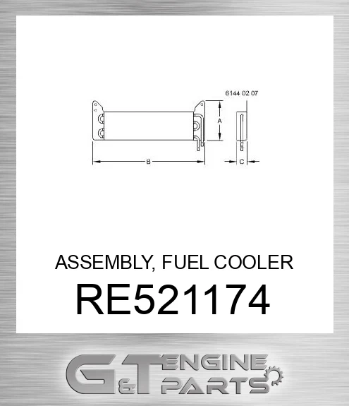 RE521174 ASSEMBLY, FUEL COOLER