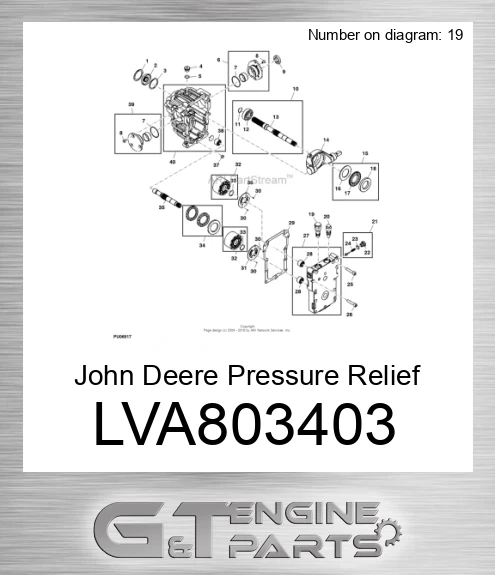 LVA803403 John Deere Pressure Relief Valve LVA803403