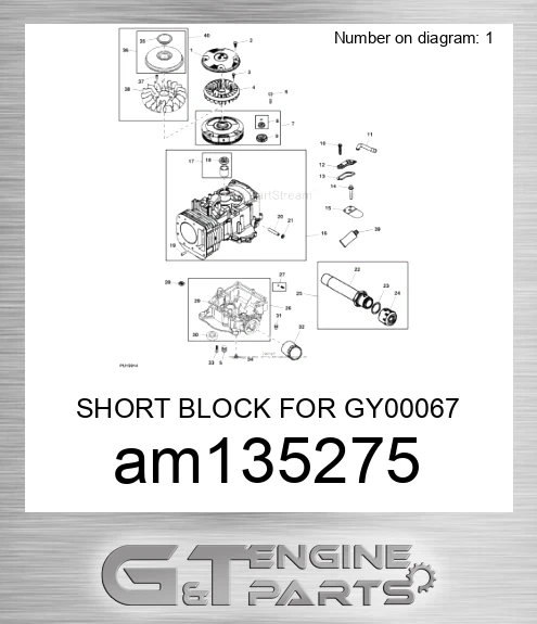 AM135275 SHORT BLOCK FOR GY00067
